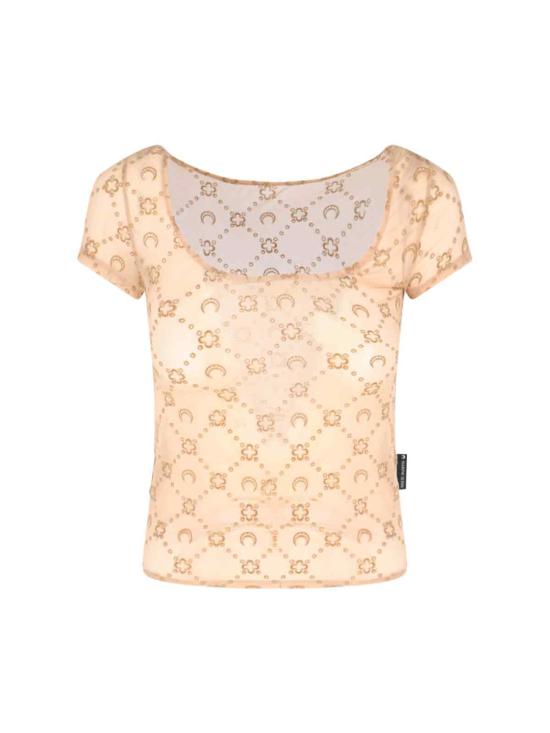 25FW 마린세르 반팔 티셔츠 WTO389ACJER0005 BG60 CAMEL