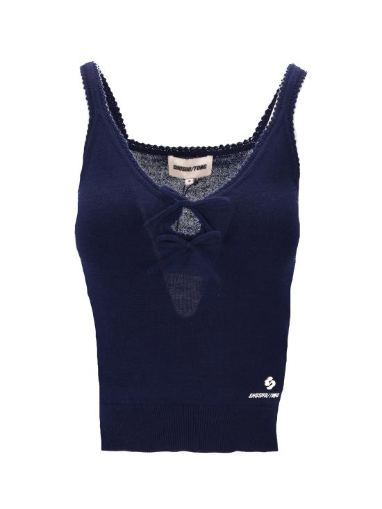 25FW 슈슈/통 반팔 티셔츠 MWDETO30WED248 NA100 NAVY BLUE