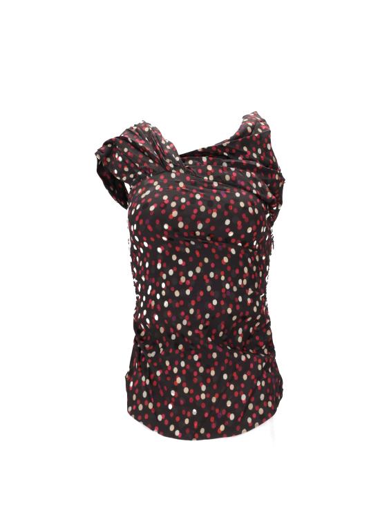 25FW 이자벨마랑 반팔 티셔츠 HT0737FAC4J02I BKRD BLACK RED