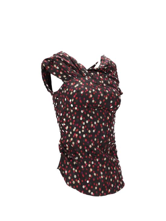 25FW 이자벨마랑 반팔 티셔츠 HT0737FAC4J02I BKRD BLACK RED - ISABEL MARANT