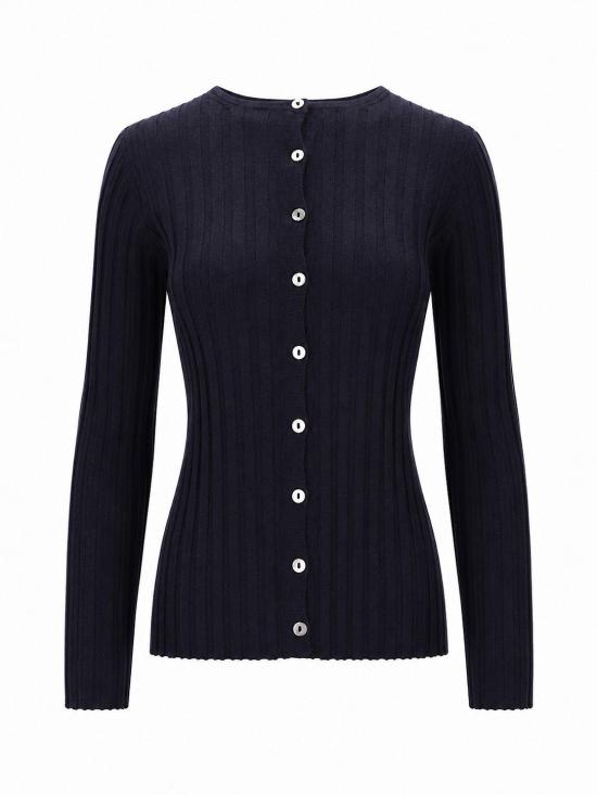 26FW 라 로즈 스웨터 LARCARCS 30395 BLU SCURO
