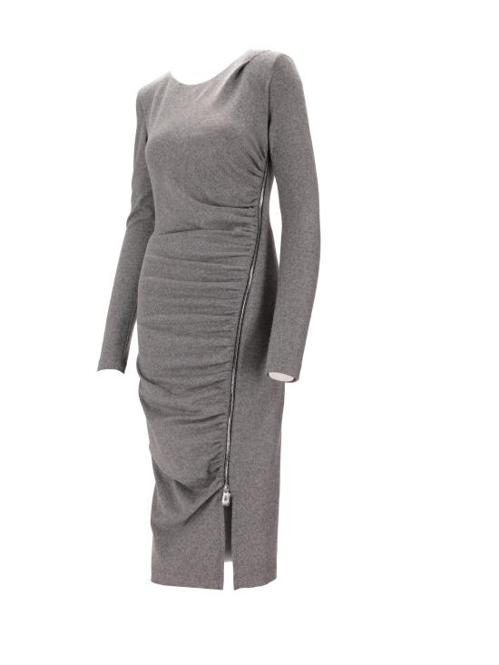 25FW 핑코 미디 원피스 106126A2ZU I76 GRIGIO CORVO - PINKO