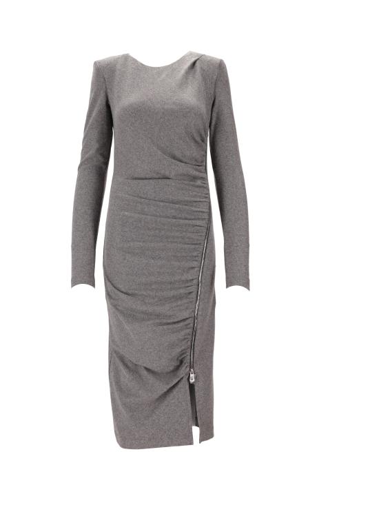 25FW 핑코 미디 원피스 106126A2ZU I76 GRIGIO CORVO