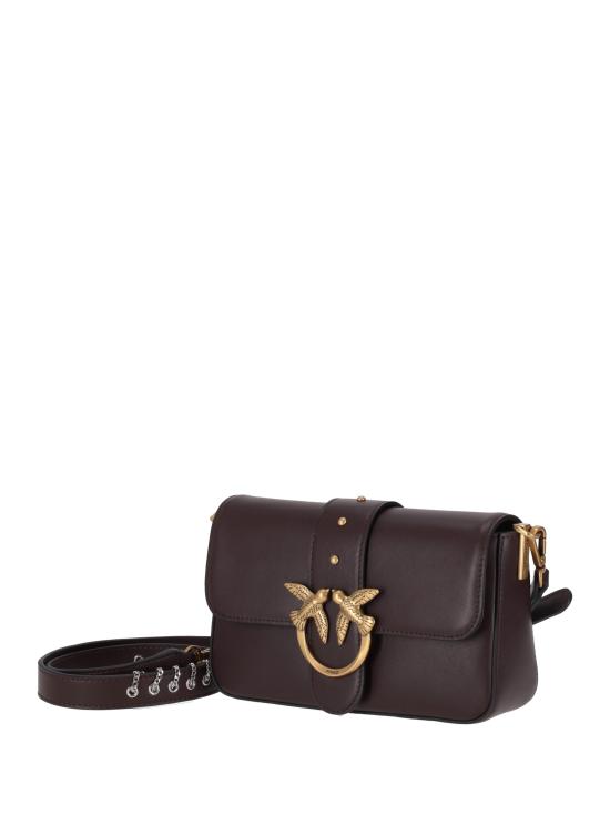 25FW 핑코 토트백 105824A0QO LA7Q ROSSO MOGANO ANTIQUE GOLD - PINKO