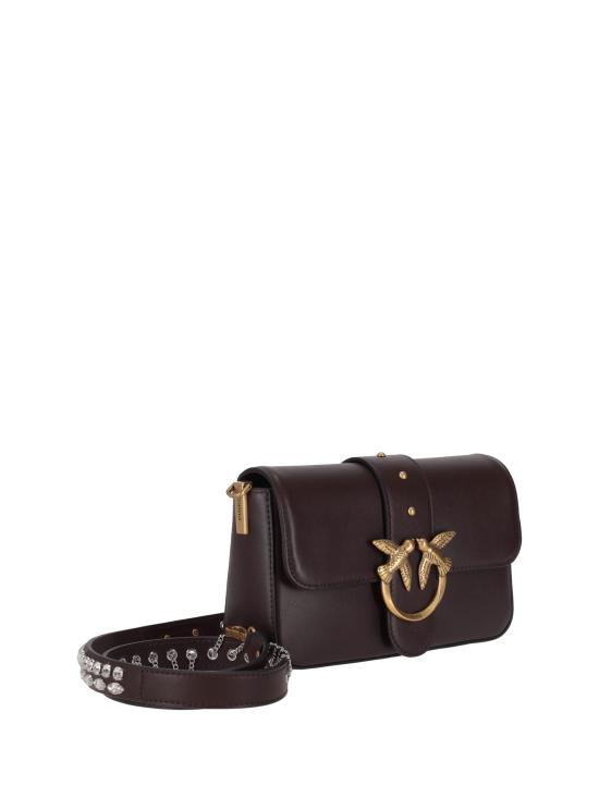 25FW 핑코 토트백 105824A0QO LA7Q ROSSO MOGANO ANTIQUE GOLD - PINKO