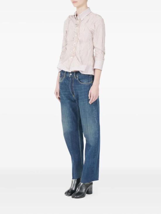 25FW 마르지엘라 데님 팬츠 S29DL0218MTN124 961 RED STRIPE - MAISON MARGIELA