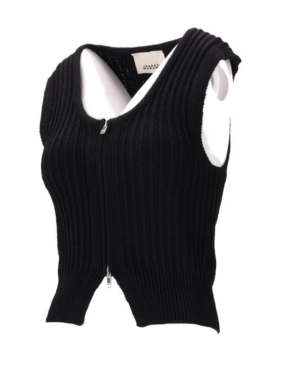 25FW 이자벨마랑 베스트 GI0075FAC4L11I 01BK BLACK - ISABEL MARANT