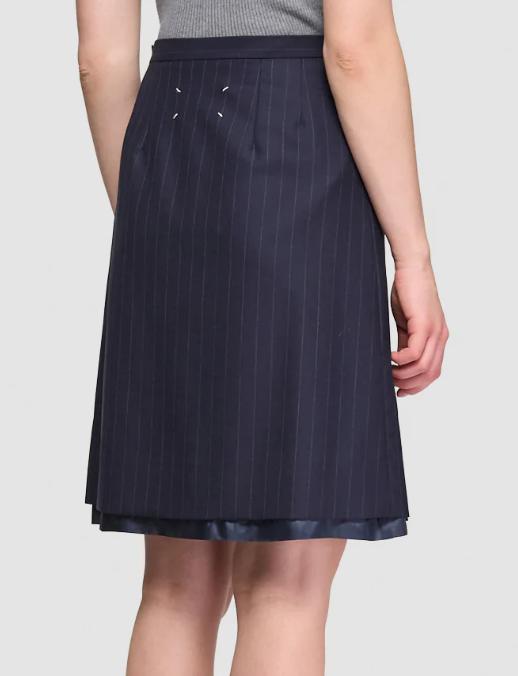 25FW 마르지엘라 미디 스커트 S29ME0033M35581 524F BLUE - MAISON MARGIELA