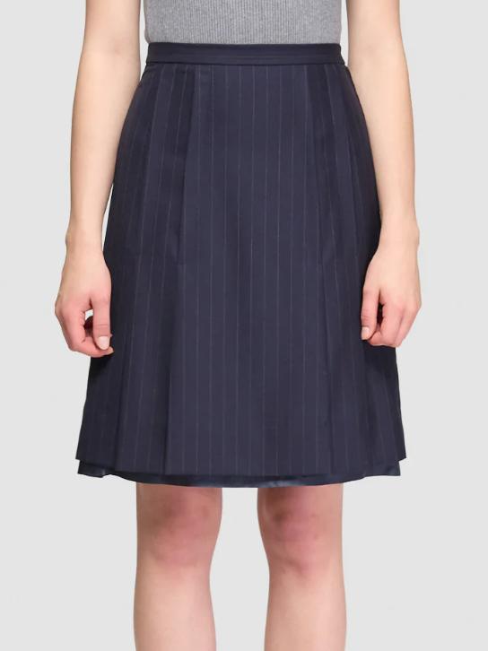 25FW 마르지엘라 미디 스커트 S29ME0033M35581 524F BLUE