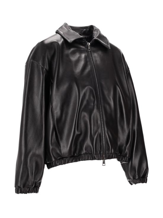 25FW 라 로즈 가죽 자켓 1661 NE NERO - LA ROSE