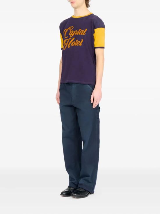 25FW 마르지엘라 반팔 티셔츠 S50GC0718S23988 384 PURPLE YELLOW - MAISON MARGIELA