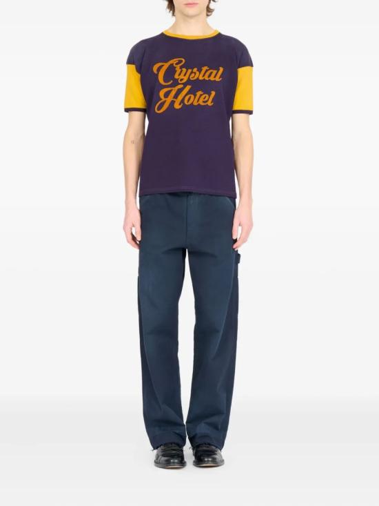 25FW 마르지엘라 반팔 티셔츠 S50GC0718S23988 384 PURPLE YELLOW - MAISON MARGIELA