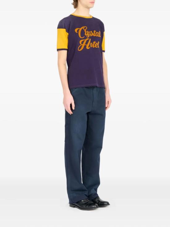 25FW 마르지엘라 반팔 티셔츠 S50GC0718S23988 384 PURPLE YELLOW - MAISON MARGIELA