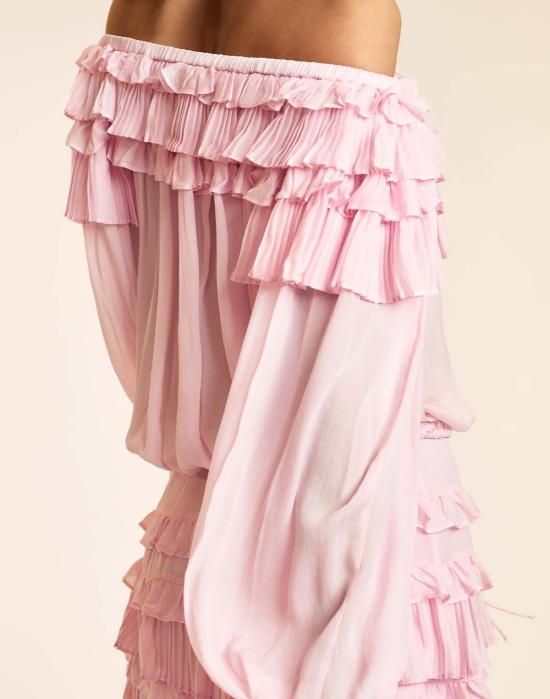  신시아 로리 블라우스 신시아 로울리 벨라 러플  핑크 - CYNTHIA ROWLEY