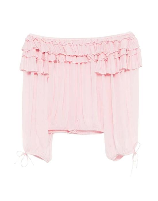  신시아 로리 블라우스 신시아 로울리 벨라 러플  핑크 - CYNTHIA ROWLEY