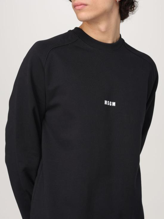 25FW 엠에스지엠 긴팔 티셔츠 2000MM50330000099 BLACK DOM - MSGM