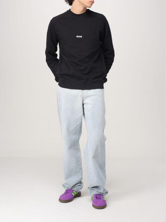 25FW 엠에스지엠 긴팔 티셔츠 2000MM50330000099 BLACK DOM - MSGM