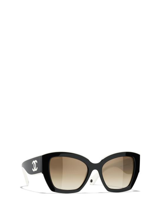 26FW 샤넬 선글라스 CH6058 165651 BLACK WHITE - CHANEL