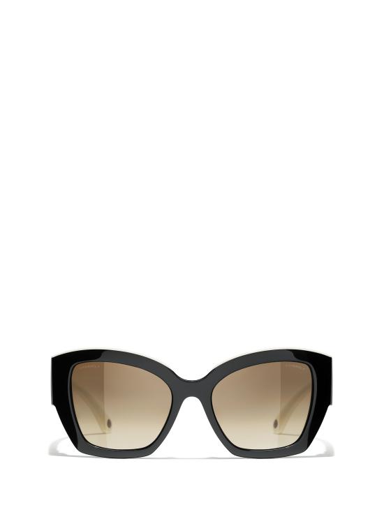 26FW 샤넬 선글라스 CH6058 165651 BLACK WHITE