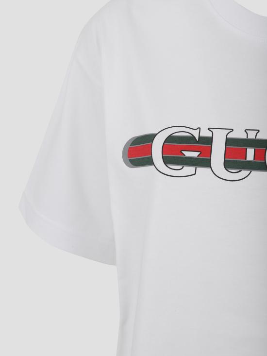 25FW 구찌 프린트 반팔 티셔츠 788093XJGL6 9074 WHITE - GUCCI