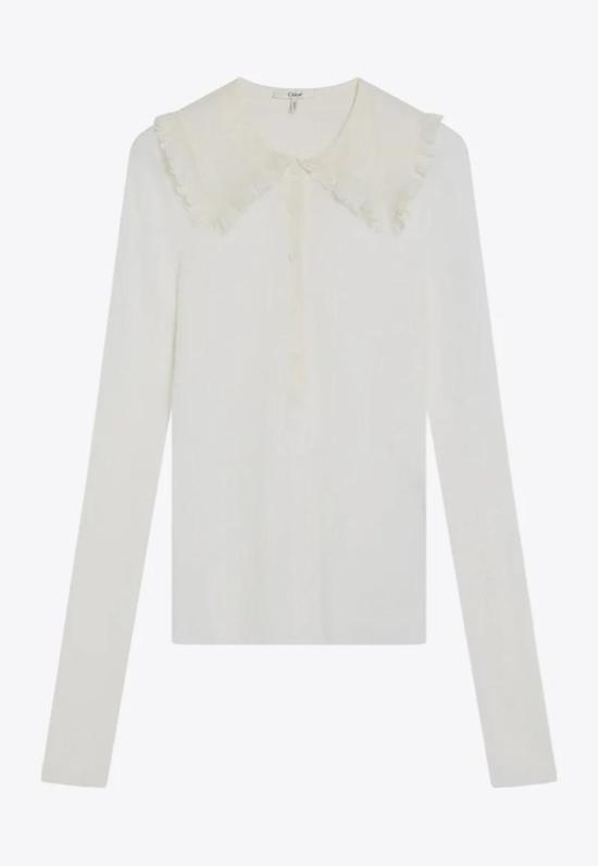 25FW 끌로에 셔츠 CH25AHT58667 107 WHITE