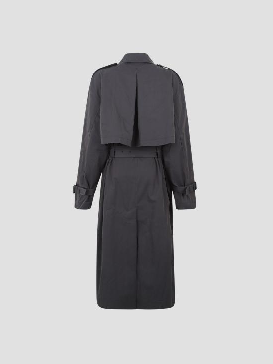 25FW 토템 트렌치 코트 252WRO0197FB0410 263 BLACK - TOTEME