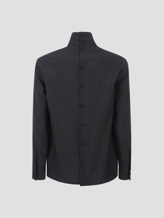 25FW 구찌 테크니컬 파나마 셔츠 850332ZAFKB 1000 BLACK - GUCCI