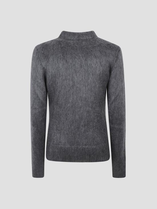 25FW 구찌 브러시드 울 모헤어 가디건 849729XKE7O 1087 GREY - GUCCI