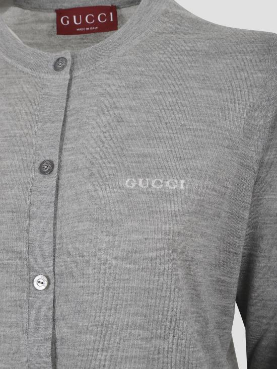 25FW 구찌 캐시미어 블렌드 가디건  830825XKEWD 1014 GREY - GUCCI