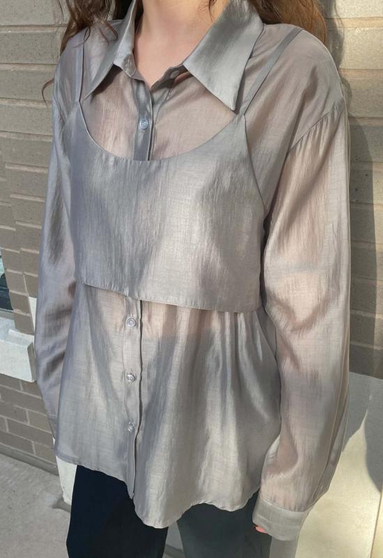  더 엔케이씨 스토어 블라우스 Nkc Store Lolana 버튼 다운 - The NKC Store