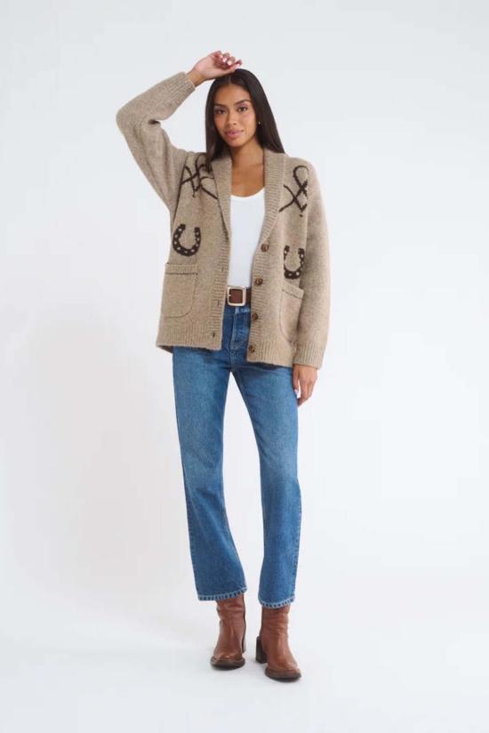  루머드 가디건 소문난 야생마 카디건 모카 헤더 - RUMORED