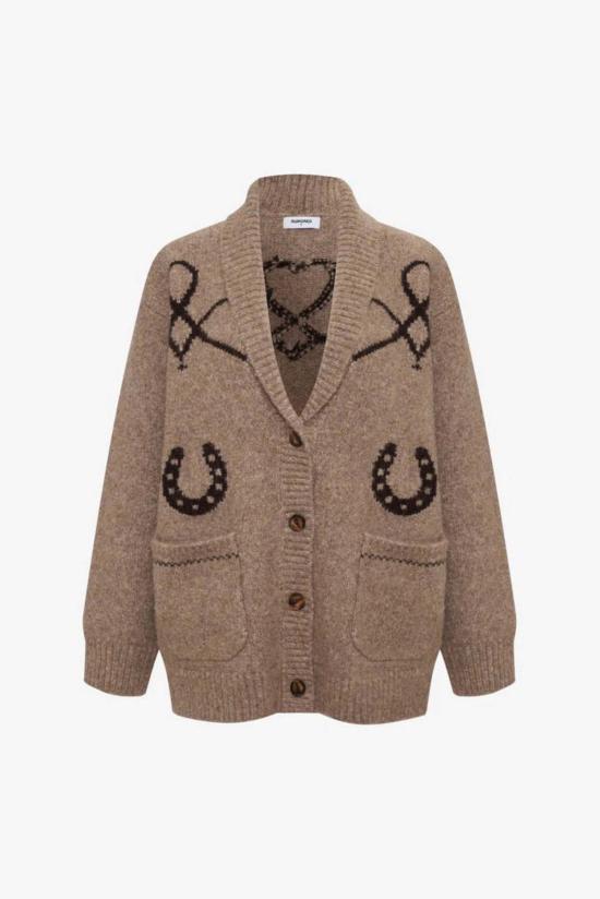  루머드 가디건 소문난 야생마 카디건 모카 헤더 - RUMORED