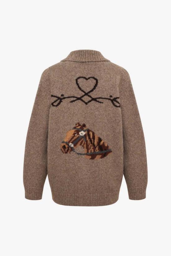  루머드 가디건 소문난 야생마 카디건 모카 헤더 - RUMORED