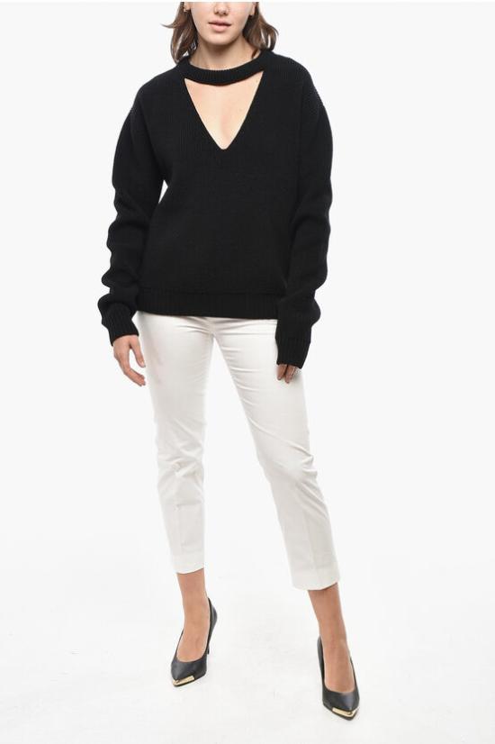  릭 오웬스 스웨터 RP02D3646KWV09 Black - RICK OWENS