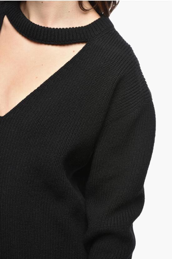  릭 오웬스 스웨터 RP02D3646KWV09 Black - RICK OWENS