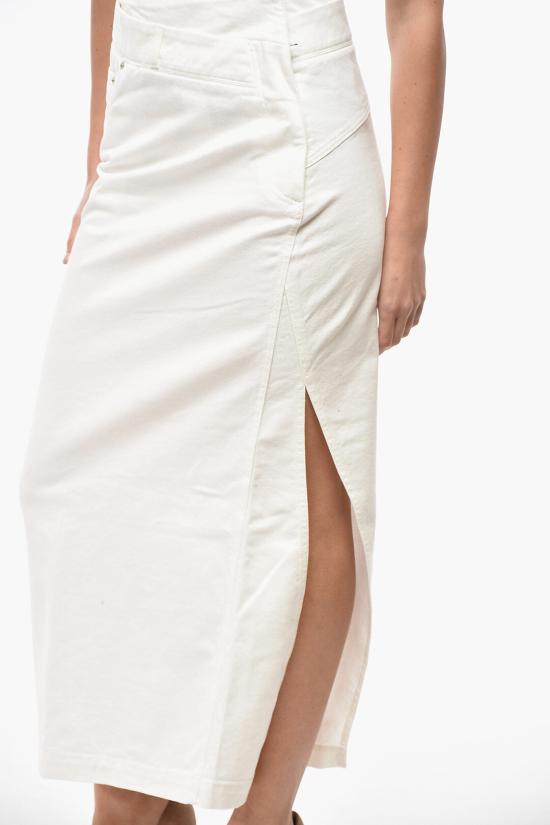  로에베 롱 스커트 S359Y1EX02 2100 White - LOEWE