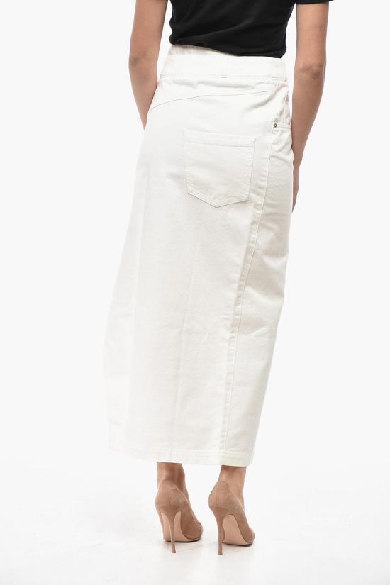  로에베 롱 스커트 S359Y1EX02 2100 White - LOEWE