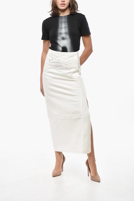  로에베 롱 스커트 S359Y1EX02 2100 White - LOEWE