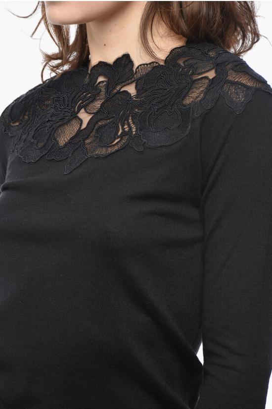  에르마노 설비노 스웨터 D455M310APATL 95708 Black - ERMANNO SCERVINO