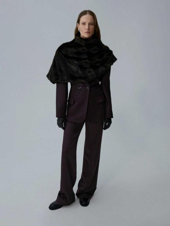 25FW 마그다뷰트림 스트레이트 팬츠 113925 BURGUNDY Red - MAGDA BUTRYM