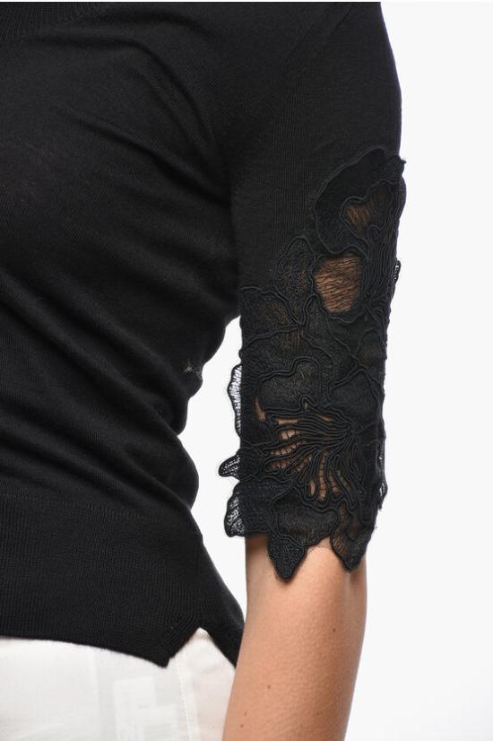  에르마노 설비노 스웨터 D455L312APATL 95708 Black - ERMANNO SCERVINO