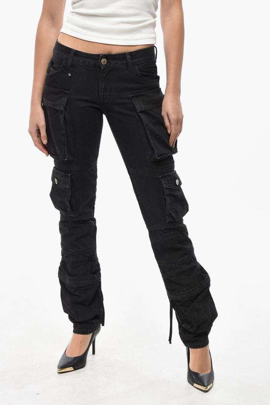  디 아티코 데님 팬츠 241WCP113D066 100 Black