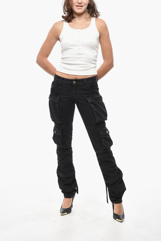  디 아티코 데님 팬츠 241WCP113D066 100 Black - THE ATTICO