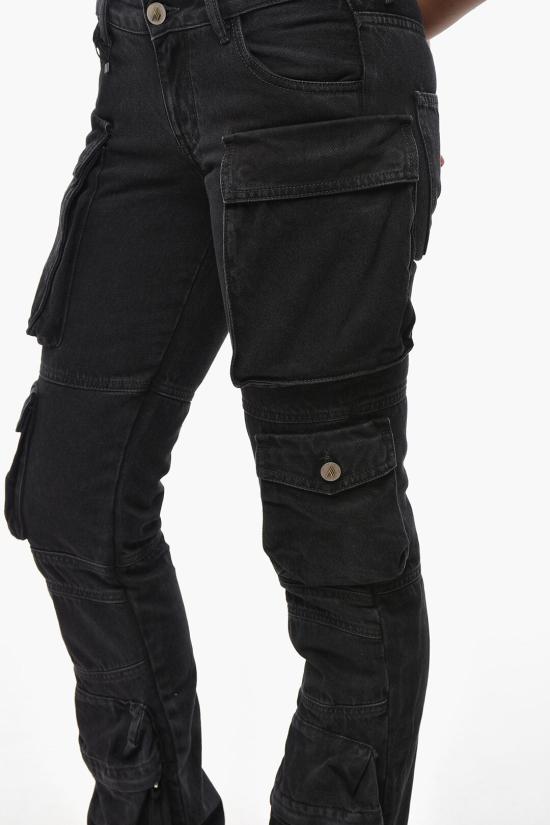  디 아티코 데님 팬츠 241WCP113D066 100 Black - THE ATTICO