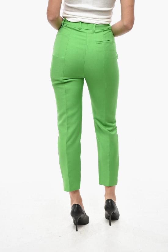  알렉산더 맥퀸 스트레이트 팬츠 724751QJAC73024 Green - ALEXANDER MCQUEEN