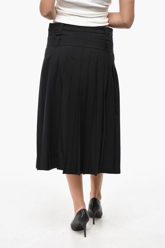  알렉산더 맥퀸 롱 스커트 802237QJACA 1000 Black - ALEXANDER MCQUEEN