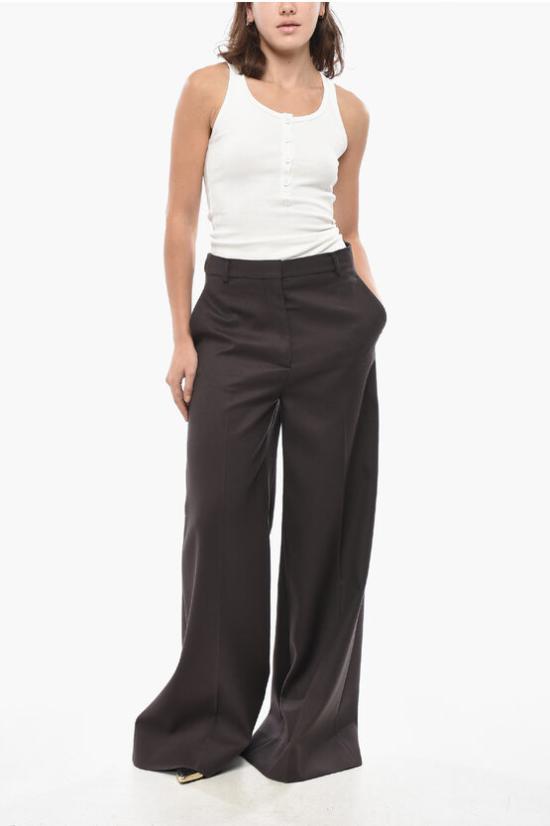  스텔라 맥카트니 스트레이트 팬츠 640206 3CU703 2011 Brown - STELLA MCCARTNEY