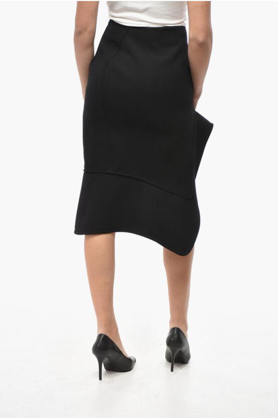  보테가베네타 롱 스커트 756693VKPH01000 Black - BOTTEGA VENETA