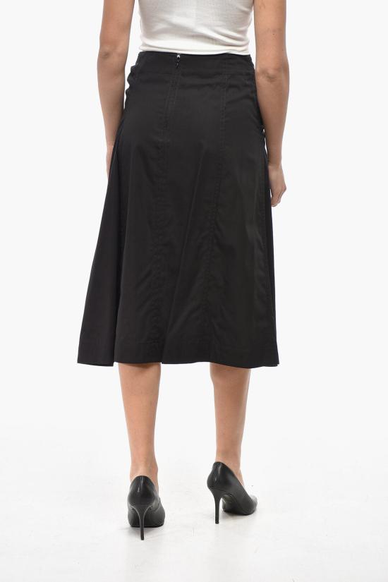  보테가베네타 롱 스커트 786369V3YS01002 Black - BOTTEGA VENETA