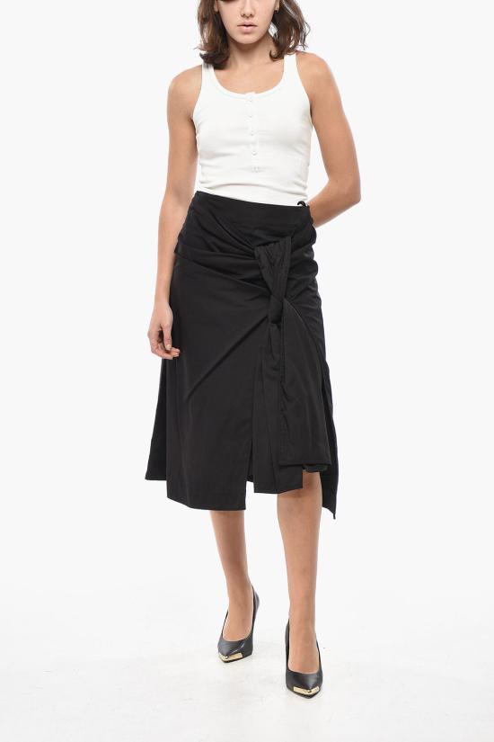  보테가베네타 롱 스커트 786369V3YS01002 Black - BOTTEGA VENETA